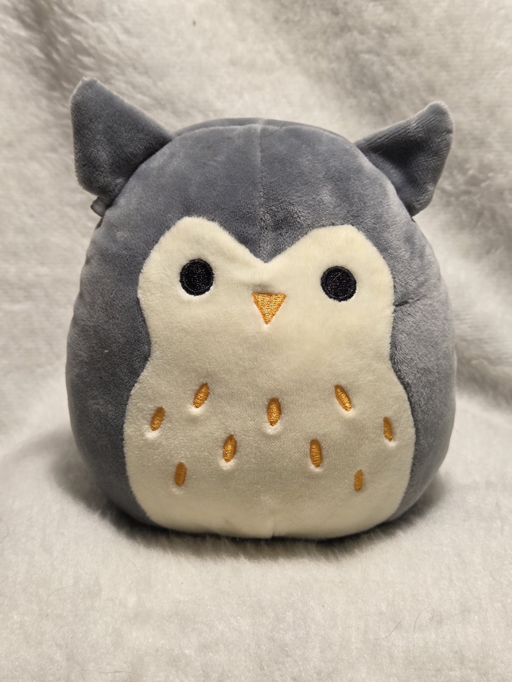 HOOT the Owl Squishmallows 5" Grey White Stuffed Toy NO HANGTAG